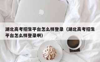 湖北高考招生平台怎么样登录（湖北高考招生平台怎么样登录啊）