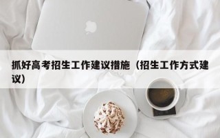 抓好高考招生工作建议措施（招生工作方式建议）